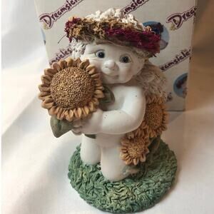 Vintage 2003 Dreamsicle Sunflower Days Signed Figurine 4x3